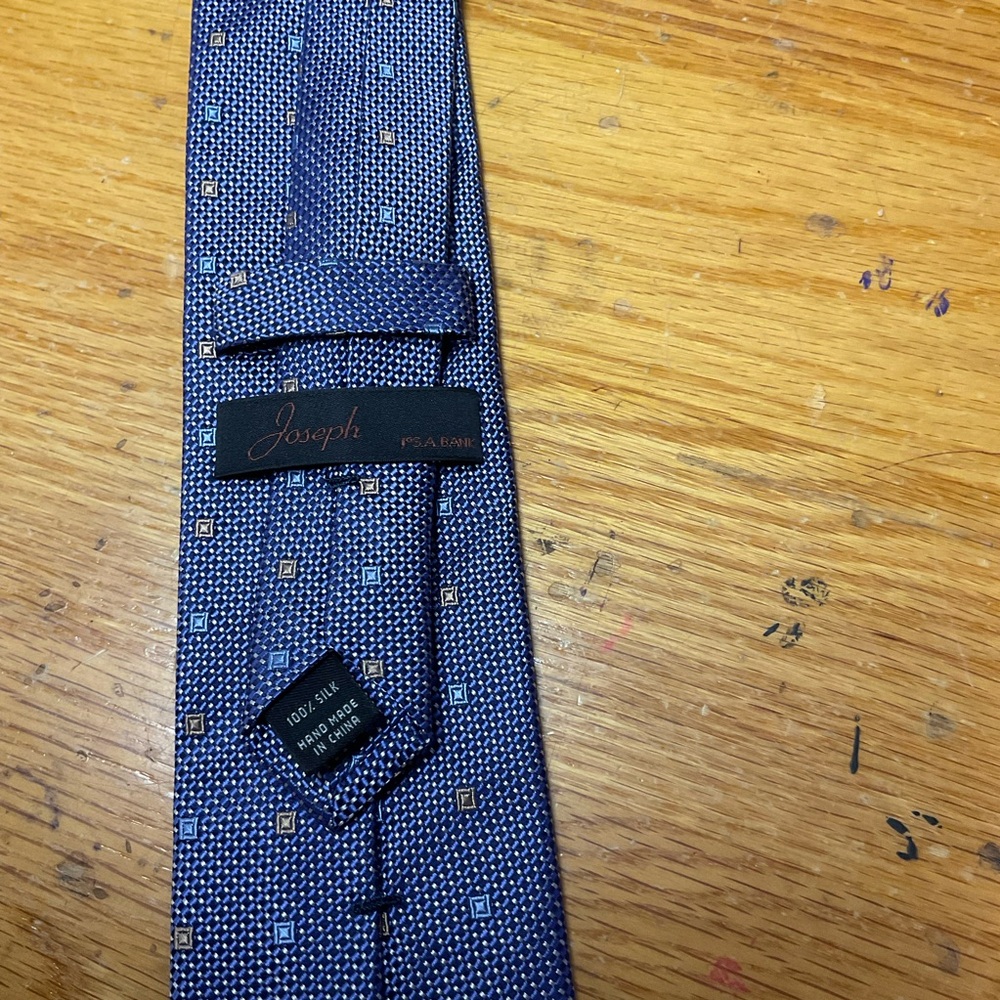 Joseph A. Bank Blue Patterned Men's Tie